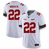 Ohio State Buckeyes 22 Les Horvath White Diamond Nike Logo College Football Jersey Dzhi,baseball caps,new era cap wholesale,wholesale hats
